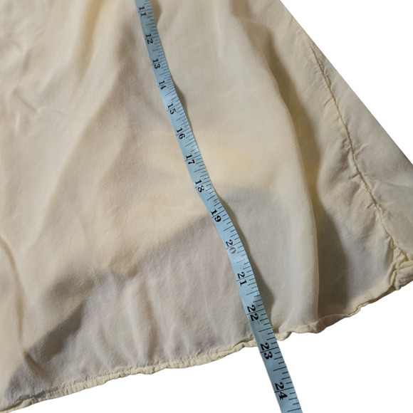 LACAUSA Cotton Slip Dress yellow lightweight xs extra small - Picture 7 of 7